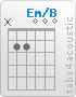 Chord Em/B (x,2,2,0,0,0)